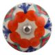 Orange Flower Ceramic Floral Wine Stopper
